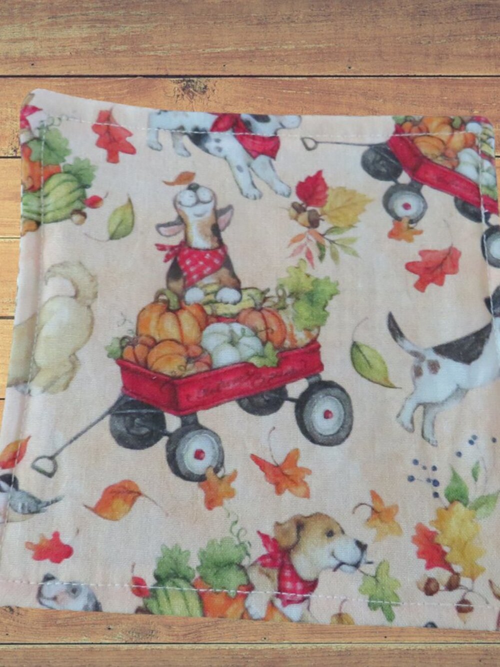 Jar Gripper, Handmade Jar Opener, Fall Dogs